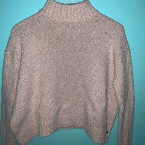 American eagle light pink cropped sweater